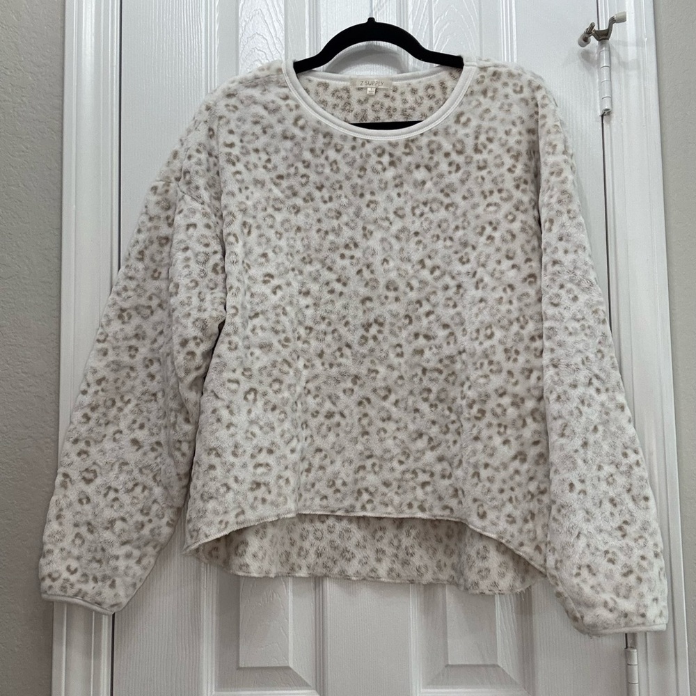 Leopard Print Cream Top & Shorts